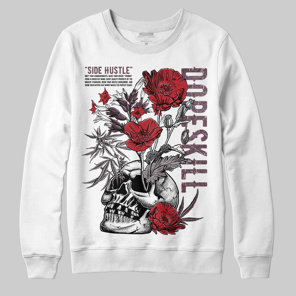 A Ma Maniére x Air Jordan 5 “Violet Ore” DopeSkill Sweatshirt Side Hustle Graphic Streetwear - WHite