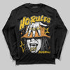 Yellow Sneakers DopeSkill Long Sleeve T-Shirt No Rules Graphic Streetwear - Black