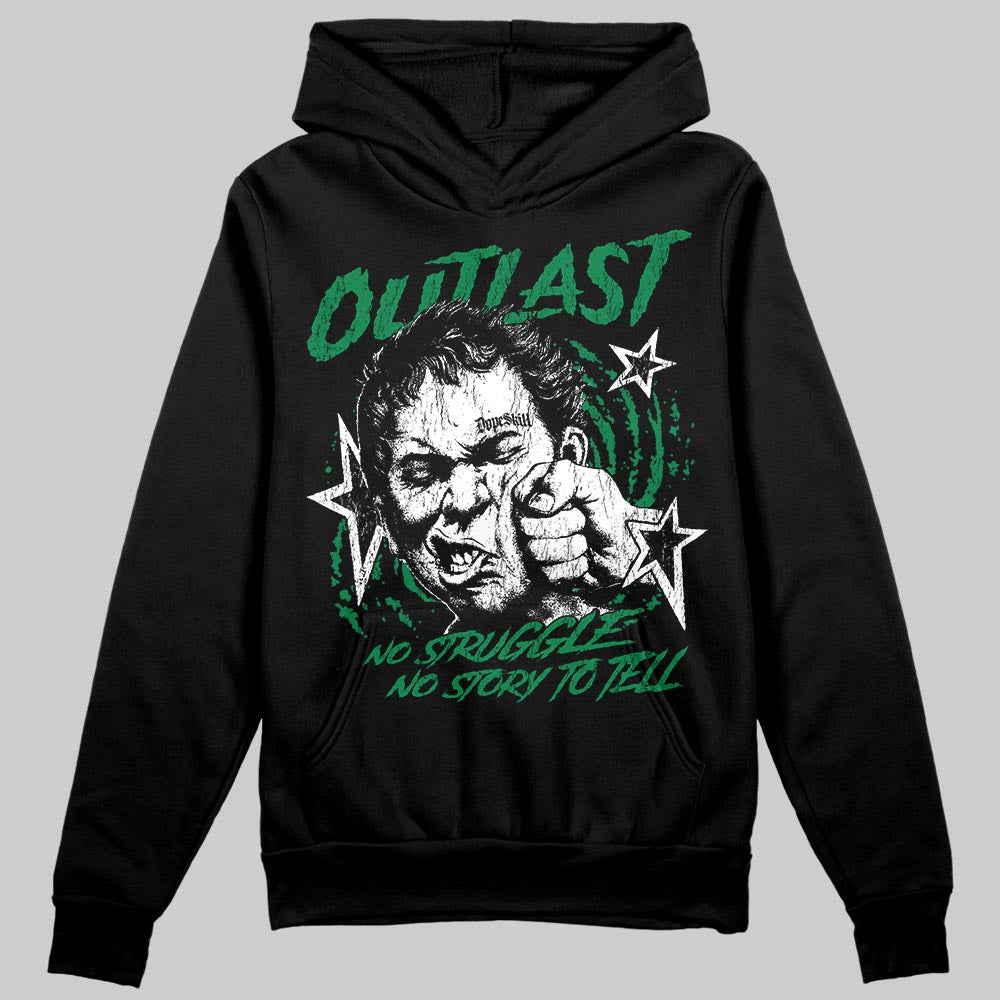 Green Sneakers DopeSkill Hoodie Outlast Graphic Streetwear - black