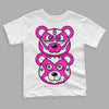 Dunk Low GS “Active Fuchsia” DopeSkill Toddler Kids T-shirt Leather Bear Graphic Streetwear - White