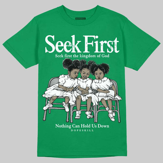 Jordan 5 “Lucky Green” DopeSkill T-Shirt New Seek First Graphic Streetwear - Irish Green