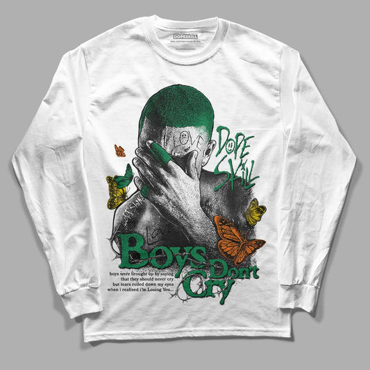 Green Sneakers DopeSkill Long Sleeve T-Shirt Boys Don't Cry Graphic Streetwear - White 