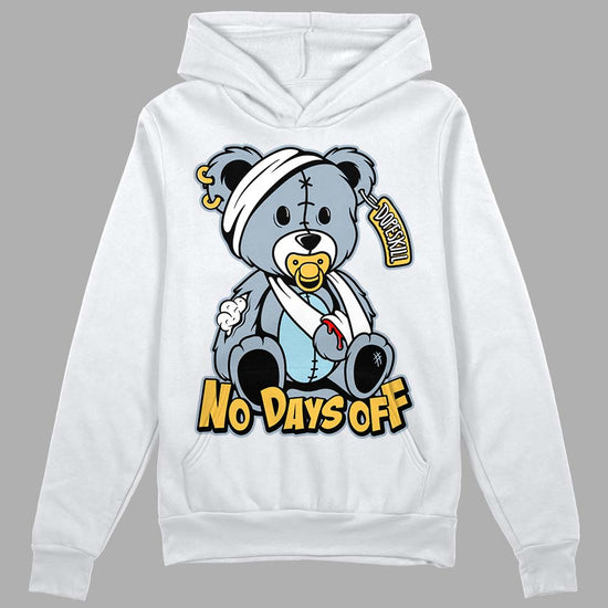 Jordan 13 “Blue Grey” DopeSkill Hoodie Sweatshirt Hurt Bear Graphic Streetwear - White 