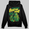 Green Sneakers DopeSkill Hoodie Sweatshirt Fight For Right Graphic Streetwear - Black