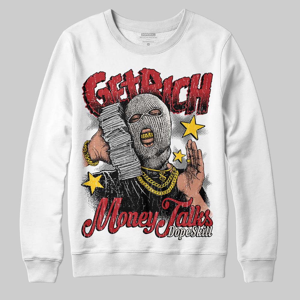 Nigel Sylvester x Jordan 1 Low OG “Nitro” DopeSkill Sweatshirt Get Rich Graphic Streetwear - White