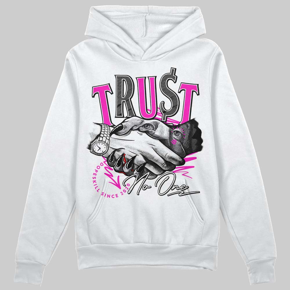 Dunk Low GS “Active Fuchsia” DopeSkill Hoodie Sweatshirt Trust No One Graphic Streetwear - White