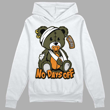 Jordan 5 "Olive" DopeSkill Hoodie Sweatshirt Hurt Bear Graphic Streetwear - White 