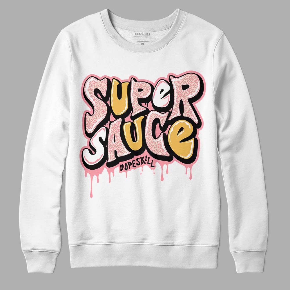 Jordan 3 GS “Red Stardust” DopeSkill Sweatshirt Super Sauce Graphic Streetwear - White 