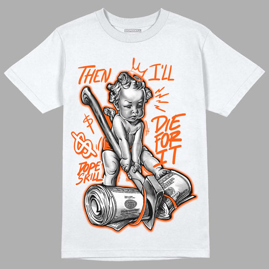 MSCHF Super Normal 2 Orange Milk DopeSkill T-Shirt Then I'll Die For It Graphic Streetwear - White