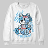 Jordan 11 Retro Legend Blue DopeSkill Sweatshirt Smile Through The Pain Graphic Streetwear - White