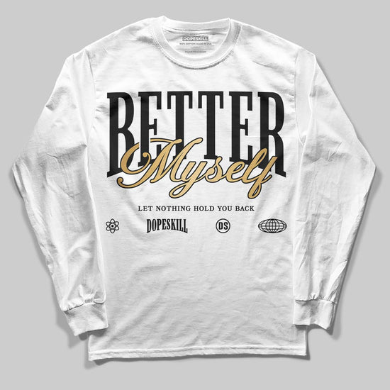 Jordan 12 Retro 'Taxi' 2025 DopeSkill Long Sleeve T-Shirt Better Myself Graphic Streetwear - White