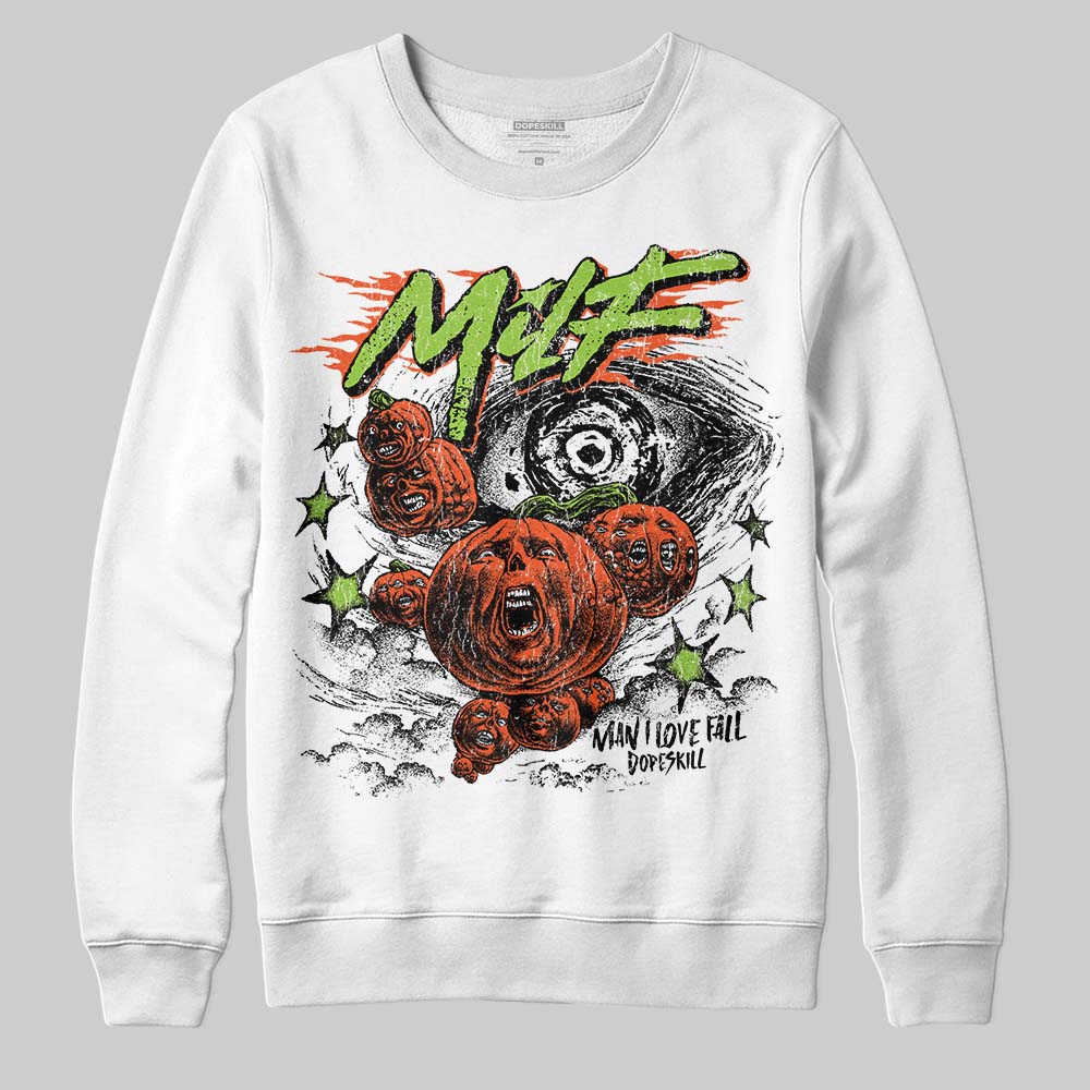 Neon Green Sneakers DopeSkill Sweatshirt MILF Graphic Streetwear - White 