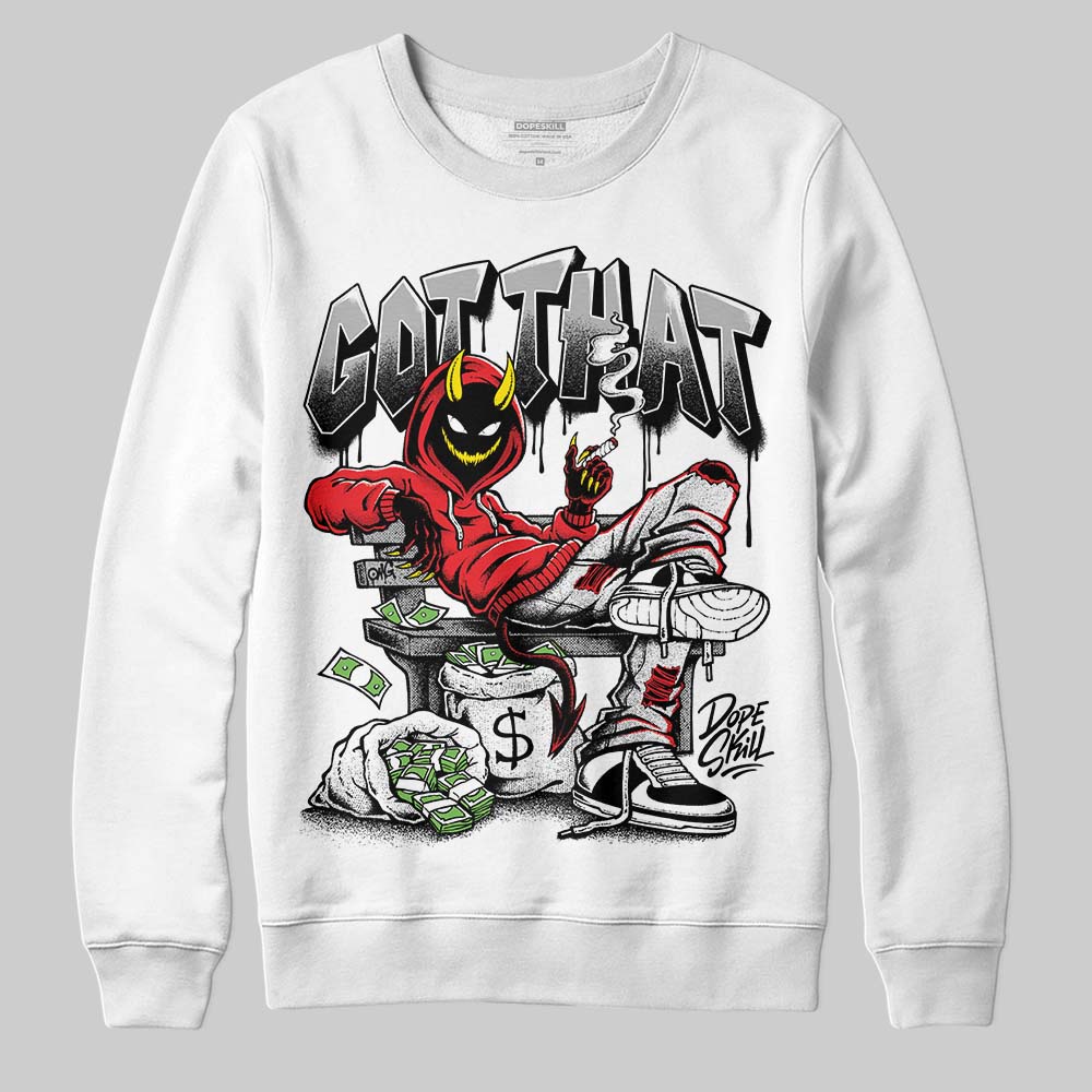Black and White Sneakers DopeSkill Sweatshirt Got That Graphic Streetwear - White 
