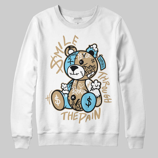 Jordan 11 City Pack “H-Town” DopeSkill Sweatshirt Smile Through The Pain Graphic Streetwear - White