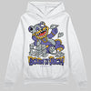 Jordan 4 Retro Lakers DopeSkill Hoodie Sweatshirt Born To Be Rich Graphic Streetwear - White