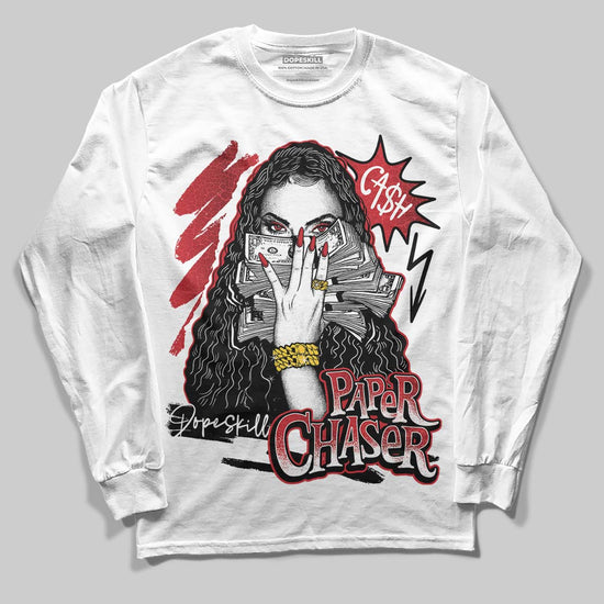 Jordan 1 High OG “Ruby” DopeSkill Long Sleeve T-Shirt NPC Graphic Streetwear - White 