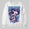 University Blue Sneakers DopeSkill Sweatshirt Drip or Die Graphic Streetwear - White 