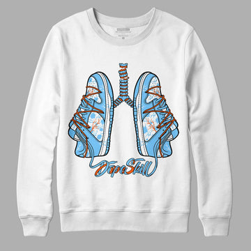 Dunk Low Futura University Blue DopeSkill Sweatshirt Breathe Graphic Streetwear - White