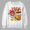 Jordan 4 Thunder DopeSkill Sweatshirt Break Through Graphic Streetwear - White 