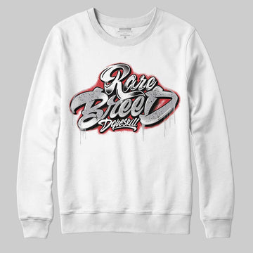 Jordan 4 OG “White Cement” DopeSkill Sweatshirt Rare Breed Type Graphic Streetwear - White