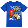 Royal Blue Sneakers DopeSkill Royal Blue T-Shirt Break Through Graphic Streetwear