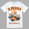 Jordan 12 Retro Brilliant Orange DopeSkill T-Shirt Slow Burn Graphic Streetwear - White