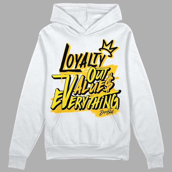 Jordan 4 Retro “Vivid Sulfur” DopeSkill Hoodie Sweatshirt LOVE Graphic Streetwear - White 