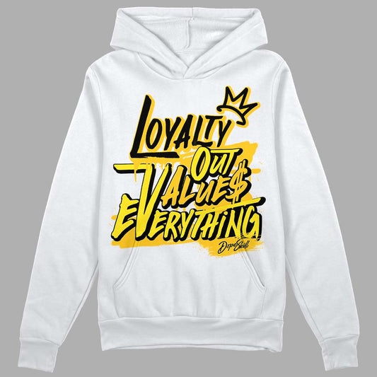 Jordan 4 Retro “Vivid Sulfur” DopeSkill Hoodie Sweatshirt LOVE Graphic Streetwear - White 