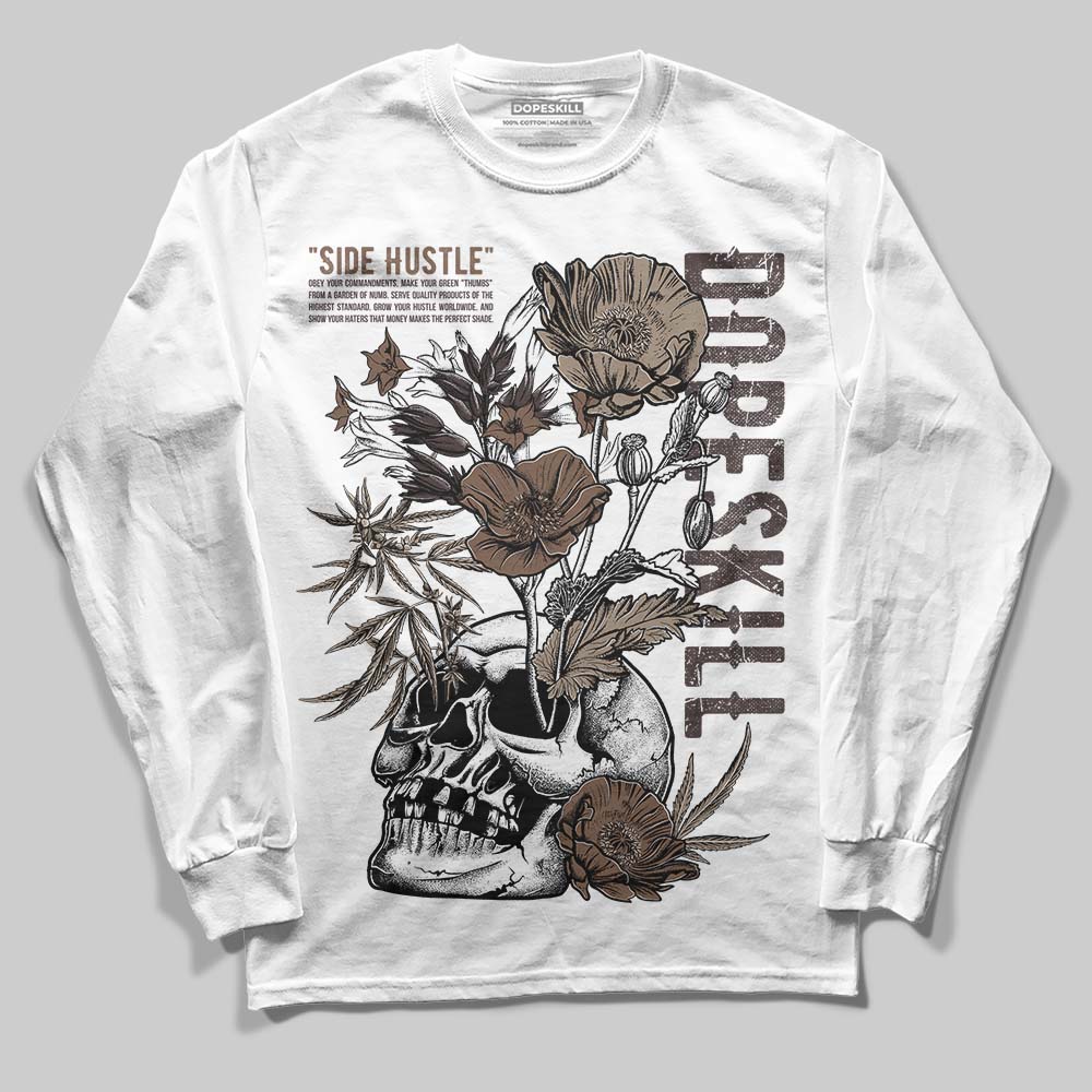 SoleFly x Air Jordan 12 Retro SP 'Cafecito/Baroque Brown' DopeSkill Long Sleeve T-Shirt Side Hustle Graphic Streetwear - White