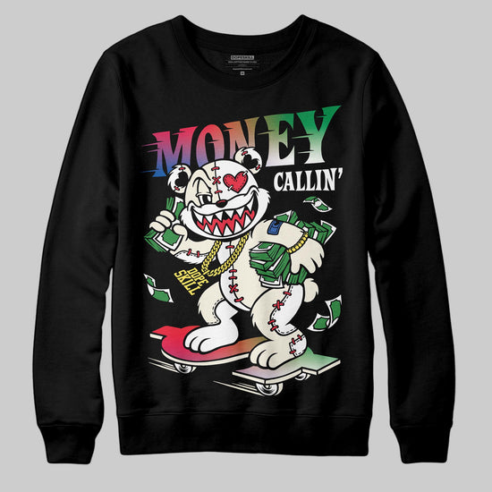 Jordan 11 Retro 285 Atlanta DopeSkill Sweatshirt Money Callin' Graphic Streetwear - Black