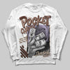 Harris Tweed x Wmns Dunk Low 'Sesame' DopeSkill Long Sleeve T-Shirt Pocket Change Graphic Streetwear - White
