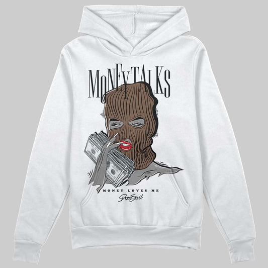 Jordan 9 'Olive' DopeSkill Hoodie Sweatshirt Money Talks Graphic Streetwear - White