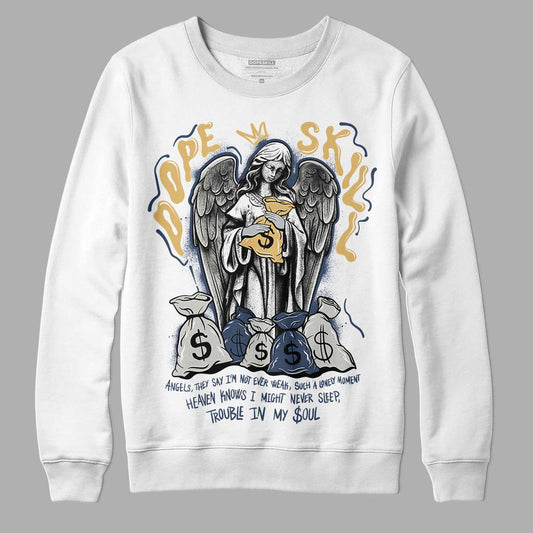 A Ma Maniere x Jordan 5 Dawn “Photon Dust” DopeSkill Sweatshirt Angels Graphic Streetwear - White 