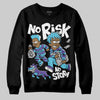 Jordan 8 Retro 'Aqua' 2025 DopeSkill Sweatshirt No Risk No Story Graphic Streetwear - Black