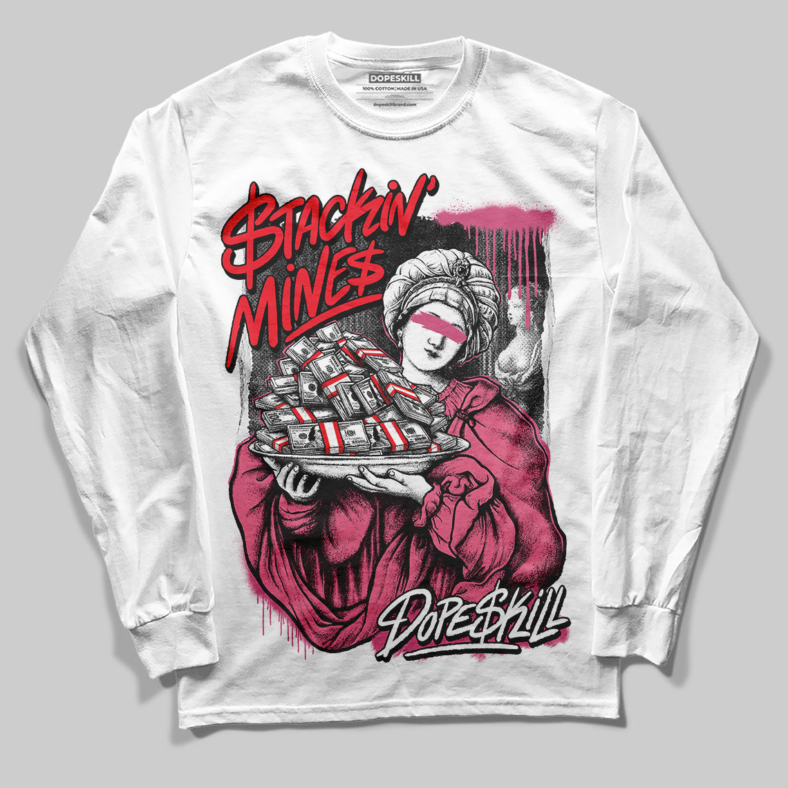 Diesel Pink S - Serendipity Pro-X1 Trainers DopeSkill Long Sleeve T-Shirt Stackin Mines Graphic Streetwear - White