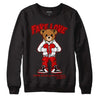 Jordan 1 Retro Low "Black Toe" DopeSkill Sweatshirt Fake Love Graphic Streetwear - Black