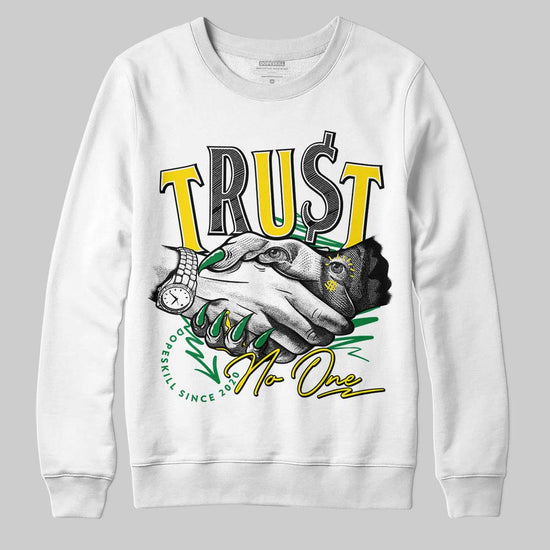 Dunk Low Reverse Brazil DopeSkill Sweatshirt Trust No One Graphic Streetwear - White