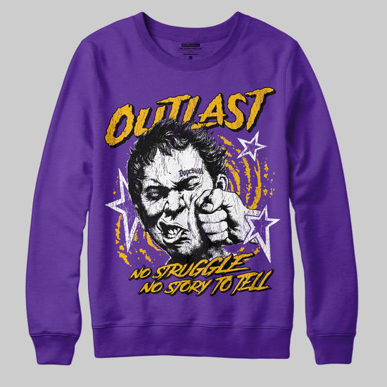 PURPLE Sneakers DopeSkill Sweatshirt Outlast Graphic Streetwear - Purple 