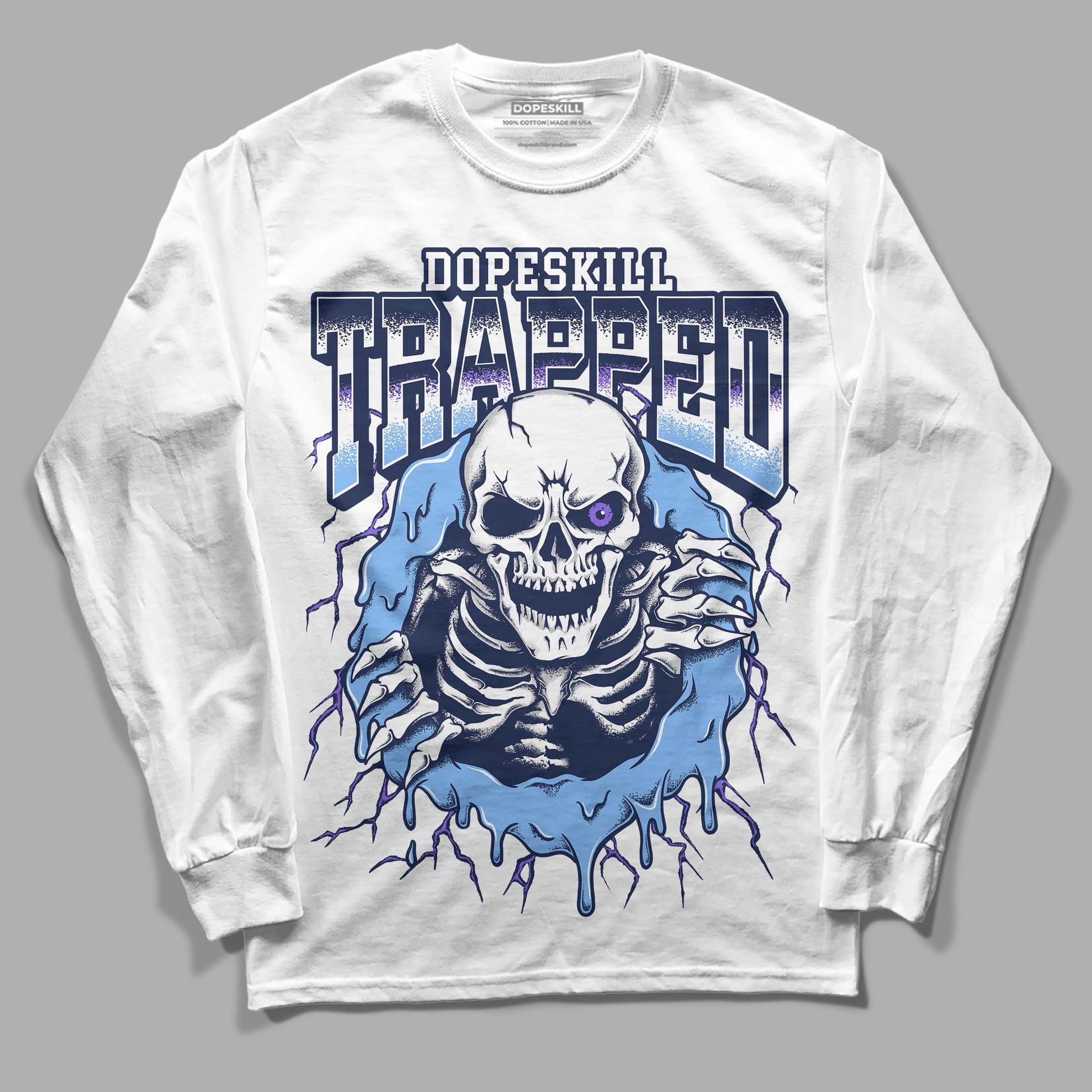 Jordan 5 SE “Georgetown” DopeSkill Long Sleeve T-Shirt Trapped Halloween Graphic Streetwear