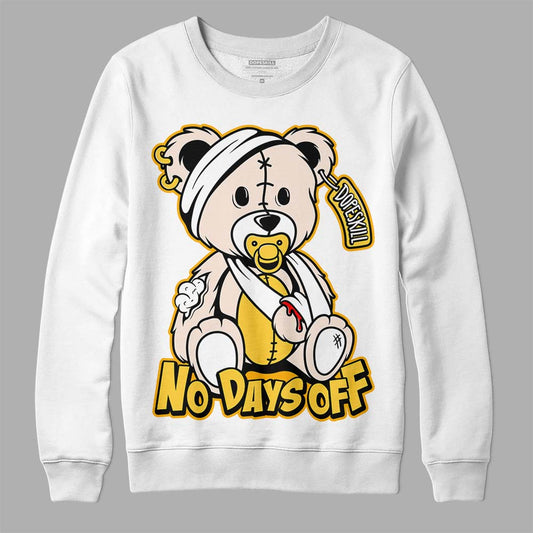 Jordan 4 "Sail" DopeSkill T-Shirt Hurt Bear Graphic Streetwear - White 