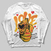 Yellow Sneakers DopeSkill Long Sleeve T-Shirt Love Shot Graphic Streetwear - White