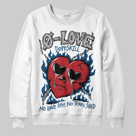 Jordan 12 Retro French Blue (2025) DopeSkill Sweatshirt Crying Heart Graphic Streetwear 