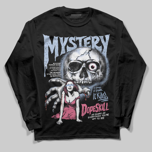 Jordan 3 GS “Denim/Pink Glow” DopeSkill Long Sleeve T-Shirt Mystery Ghostly Grasp Graphic Streetwear - Black