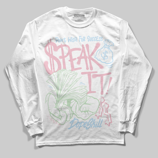 Jordan 4 Retro Valentine's Day (2026) (GS) DopeSkill Long Sleeve T-Shirt Speak It Graphic Streetwear - White
