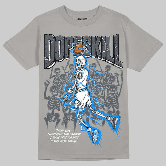 Jordan 11 Cool Grey DopeSkill Grey T-shirt Thunder Dunk Graphic Streetwear