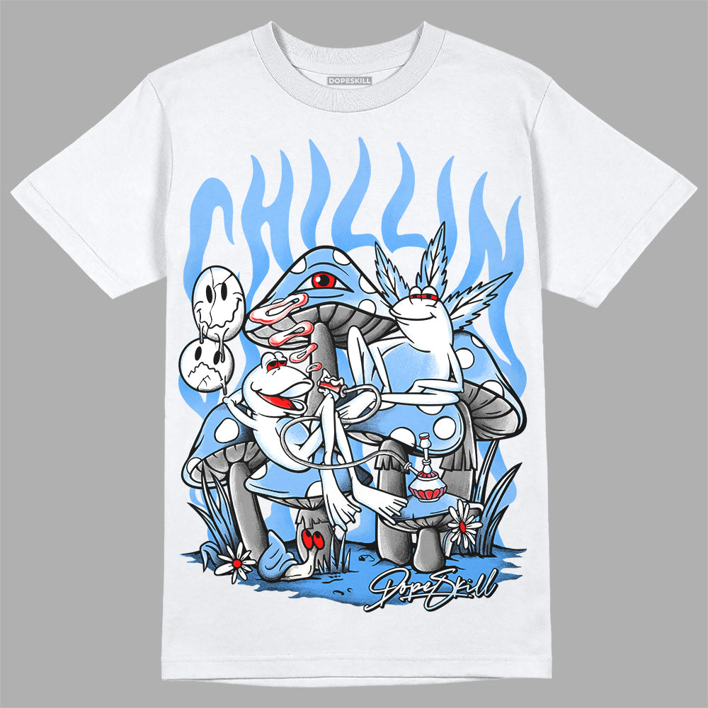 Jordan 9 Powder Blue DopeSkill T-Shirt Chillin Graphic Streetwear - White