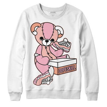 Jordan 11 Low “Legend Pink” DopeSkill Sweatshirt Sneakerhead BEAR Graphic Streetwear - White