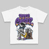 PURPLE Sneakers DopeSkill Toddler Kids T-shirt Paper Chaser Boy Graphic Streetwear - White