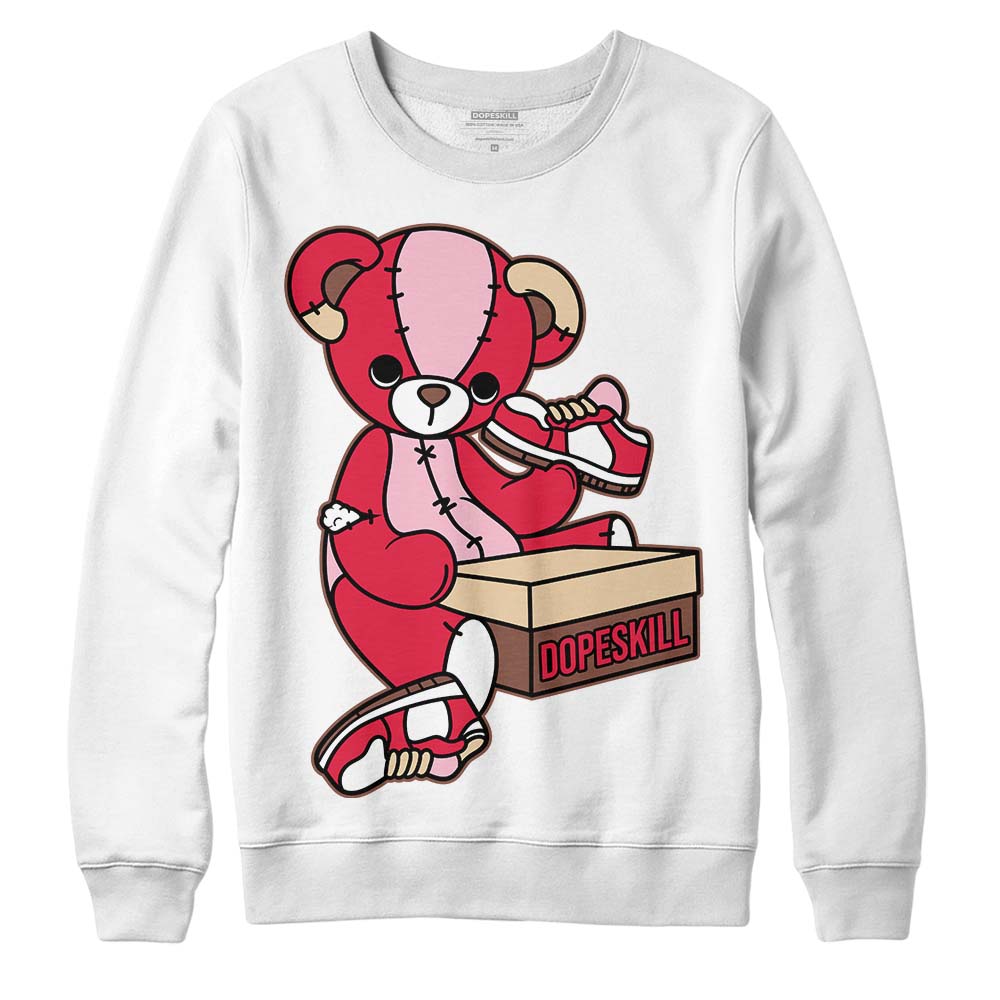 Dunk Low PRM Bacon DopeSkill Sweatshirt Sneakerhead BEAR Graphic Streetwear - White