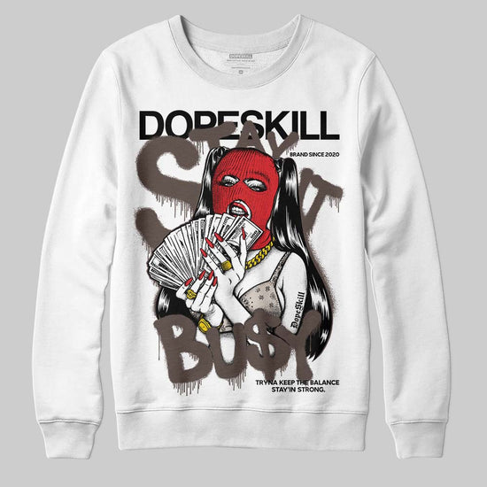 Adidas Samba OG White Black Clear Granite DopeSkill Sweatshirt Stay It Busy Graphic Streetwear - White